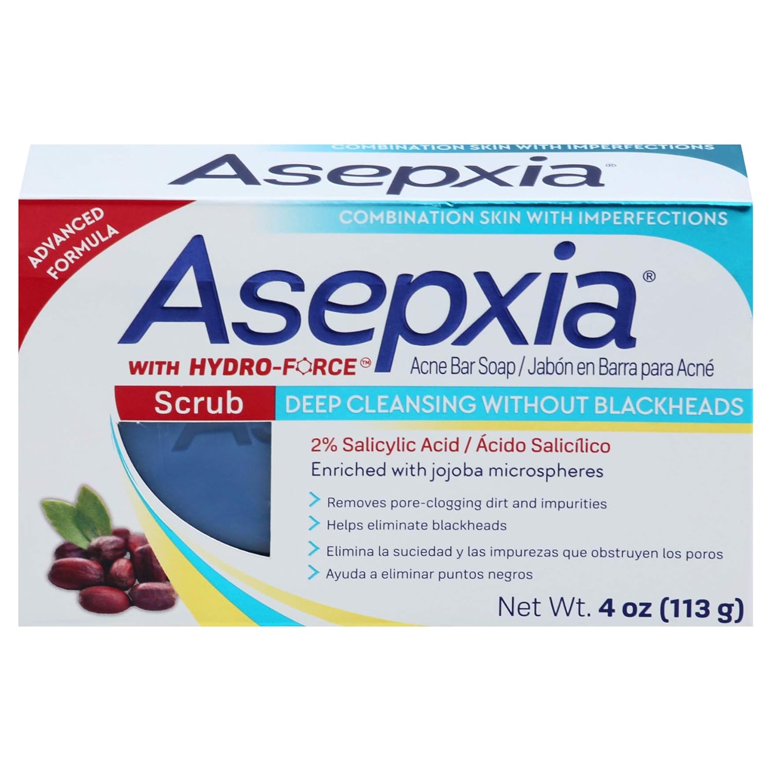 Asepxia Cleansing Bar Scrub, 4 Ounce Multipack (Pack of 5): Beauty