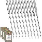 40 Pcs Embroidery Sewing Machine Needles Size 75/11 90/14 100/16 HAx1 Sewing Needles by STARVAST for Brother Singer Sewing Machine (4 Pack of 10 Needles)