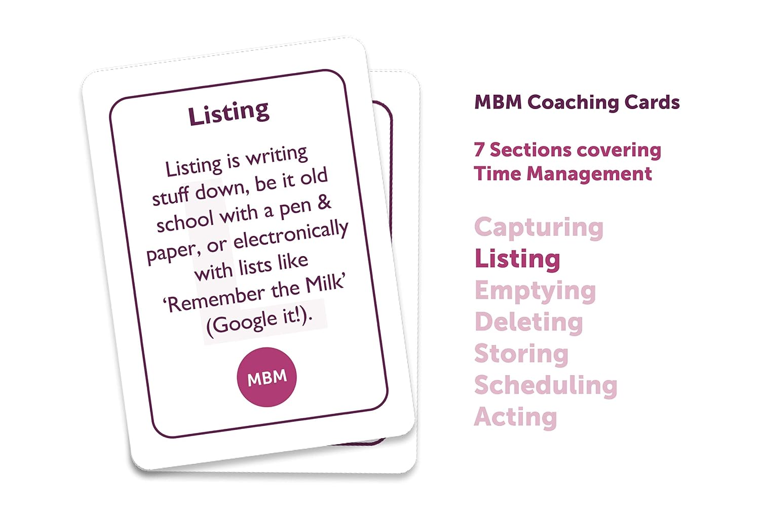 MBM Coaching Cards for Influence & Strategic Skills, Pink - Image 4