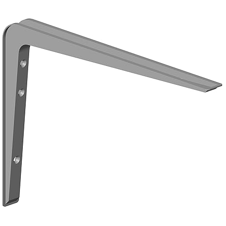 Element System 18133-00145 Alido / Regalträger / 2 Stück / weißaluminium / 220 x 320 mm