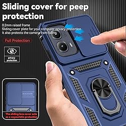 for Motorola Edge 2024 Case with Slide Camera Cover
