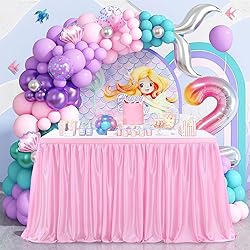 Pink Table Skirt for Rectangle Tables or Round