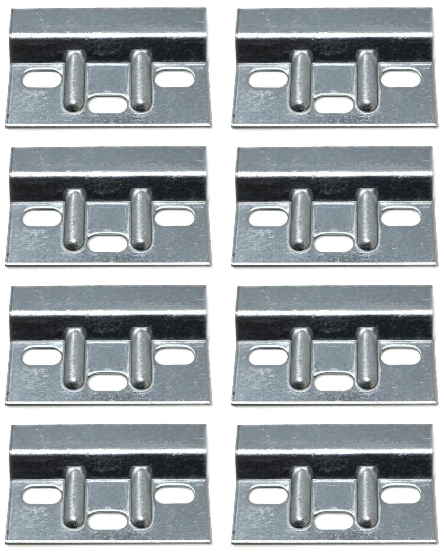 fiXte Heavy Duty Kitchen Cabinet Hanging Brackets Hanger Plate for Wall Mounting Cupboards 63mm x 38mm x 1.6mm (8 Pack)