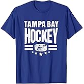 Hockey Tampa Bay Throwback Blue TB Retro Tampa Bay Fan Pro T-Shirt