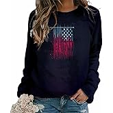 domirica Graphic Sweatshirts for Women Trendy Pullover Crewneck Casual Long Sleeve Shirts