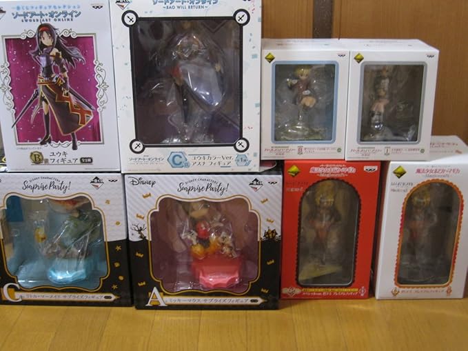 Amazon Co Jp 在庫処分 一番くじ 上位賞フィギュア ８点セット ディズニー ガルパン Sao まどマギ ホビー 通販