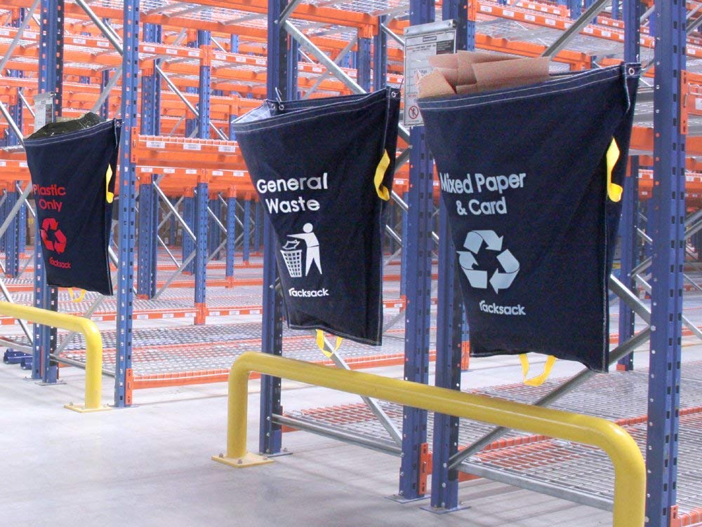 The Products Store RSB1/MP 'Mixed Paper & Card' Warehouse Recycling Sack, Durable Waterproof Polyester (920mm x 1000mm)
