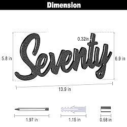 LUCK HOUSE Cursive House Numbers for Outside – 6