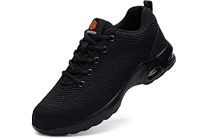 DYKHMILY Steel Toe Shoes for Men Women Lightweight Safety Shoes Steel Toe Sneakers Comfortable Non Slip Work Shoes Composite Indestructible Shoes