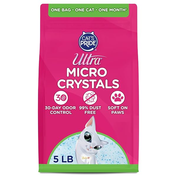 ULTRA MICRO CRYSTALS UNSCENTED PREMIUM NON-CLUMPING CAT LITTER,...