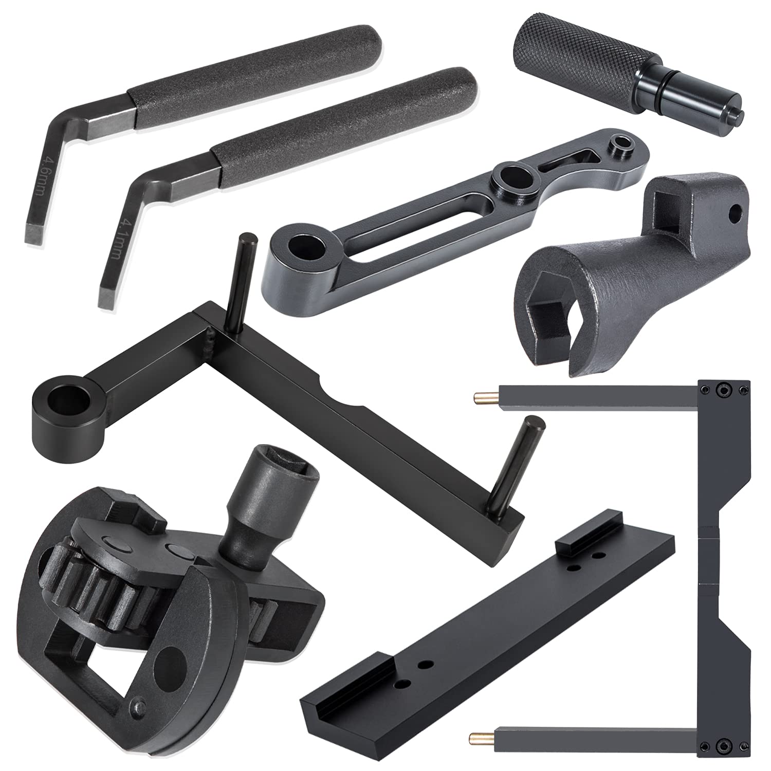 Photo 1 of DD15 Timing Tool Engine Brake Adjustment Tool/Engine Barring Tool/TDC Locating Pin/Fuel Line Socket/Idler 3 Cantilever Tool/Crankshaft TDC Locating Tool/Camshaft Timing Tools for Detroit Diesel DD15