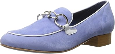womens loafers blue
