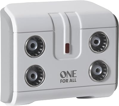 One For All SV9604 4 Way Signal Booster Splitter TV 20dB 3G/4G Filter