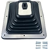 6284 Large Shift Boot, Universal Rectangular Shifter Boot Cover | for most manual transmission shifter boot, classic cars, hot rods, and custom builds with large shifter cutouts.