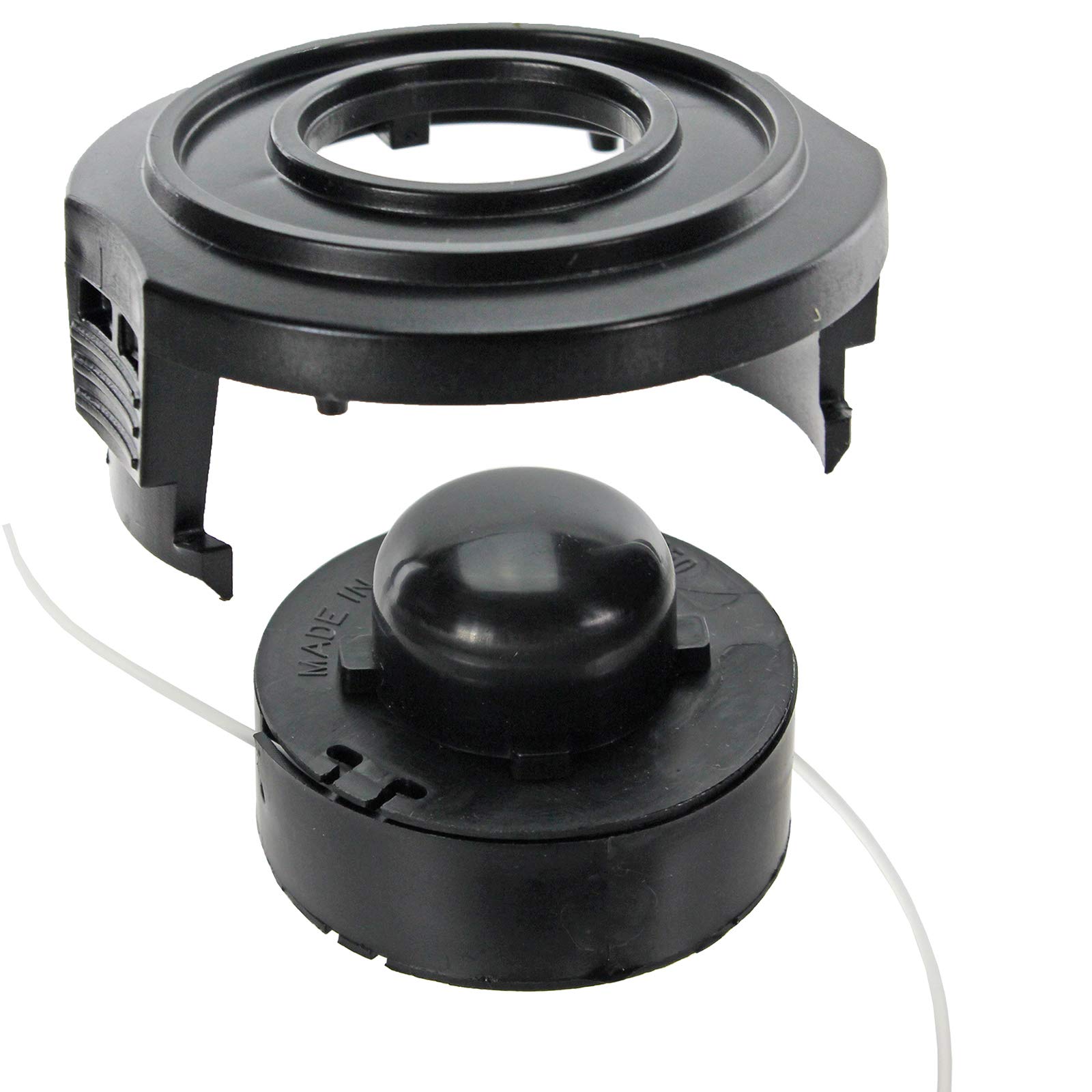 SPARES2GO Strimmer Line & Spool Cover for Challenge N1F-GT-220/250-C N1F-GT-250/350-B Trimmer
