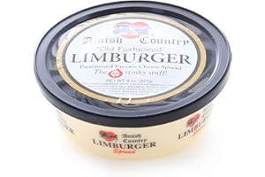 WISCONSIN CHEESE MART Amish Country Limburger Cheese Spread 12-Pack | (12) 8 oz Tubs | Aged, Bold & Pungent Authentic Wisconsin Limburger Cheese Spread - The Stinky Stuff!