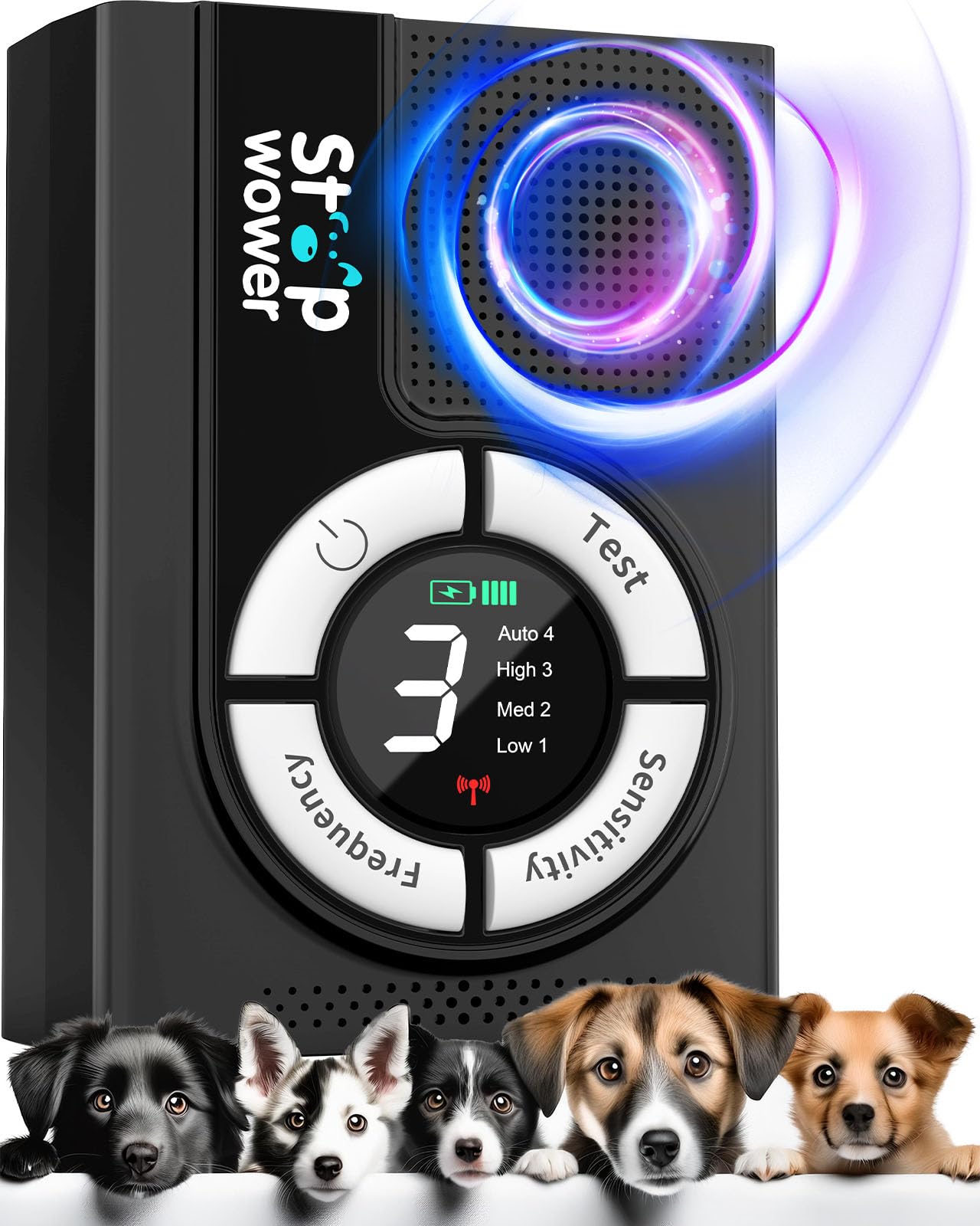 Photo 1 of 1500 mAh Rechargeable Anti Barking Device for Dogs Indoor, 9 Modes Dog Bark Deterrent Devices Dog Training & Behavior Aids Up to 50 Ft Range, Bark Box Dog Barking Control Devices Safe for Humans, Dogs