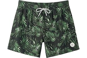 SURF CUZ Mens Swim Trunks 5 Inch Swim Shorts Quick Dry Bathing Suits for Men Beach Shorts Mesh Lining Swimming Trunks