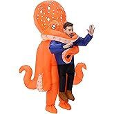 Searhmomo Inflatable Octopus Costume for Adult,Halloween Blow Up Octopus Costumes,Funny Animal Inflatable Costume for Men Women Cosplay Party