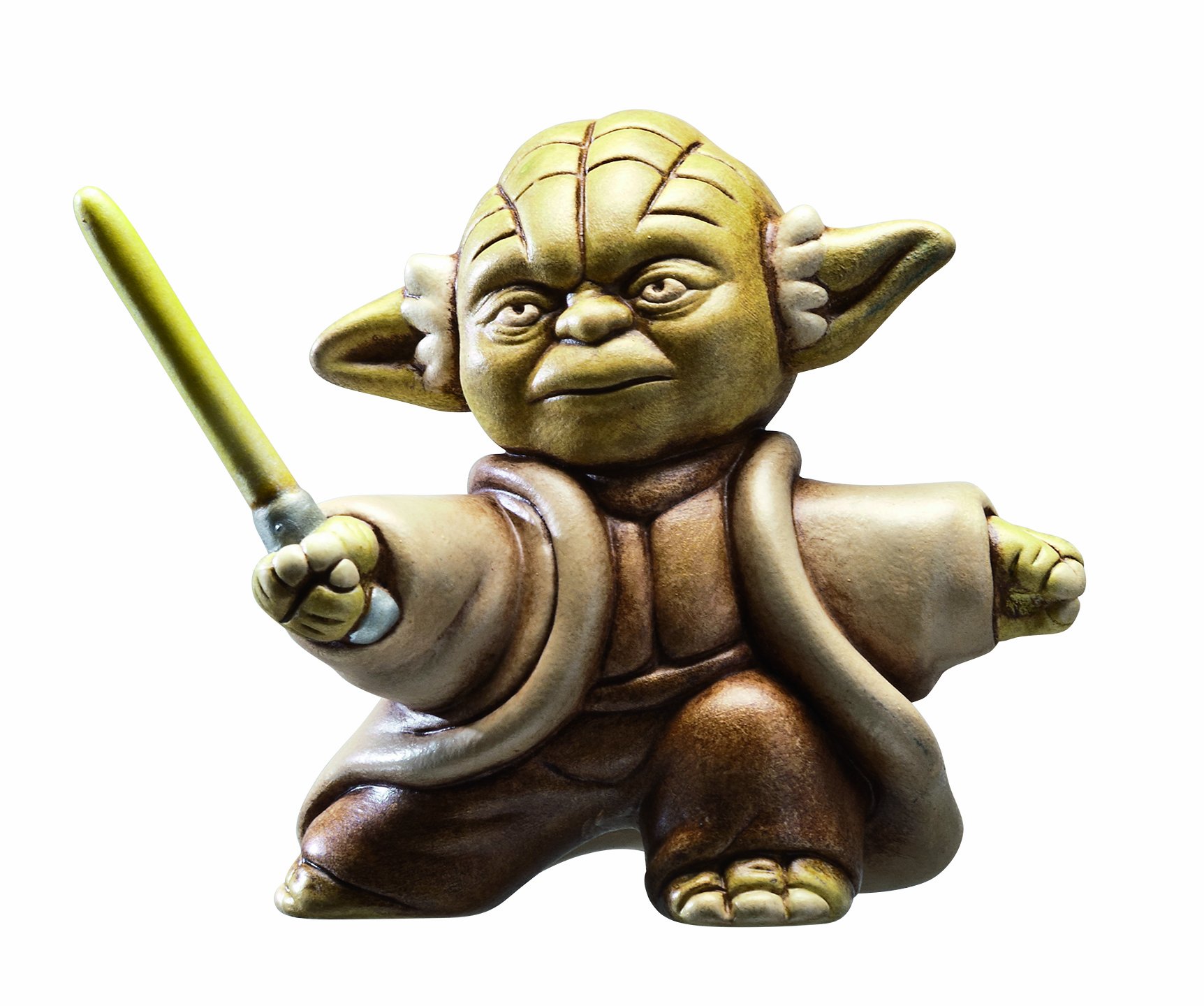 Star Wars Joy Toy 651377 Fighting Yoda May The Force Be with You High End Ceramic Collectors Figure in Leather Noble Display Box