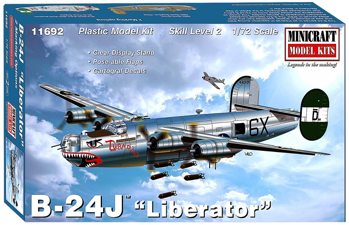 Minicraft Models 1:72 B24J Liberator 8th AF USAAF Bomber