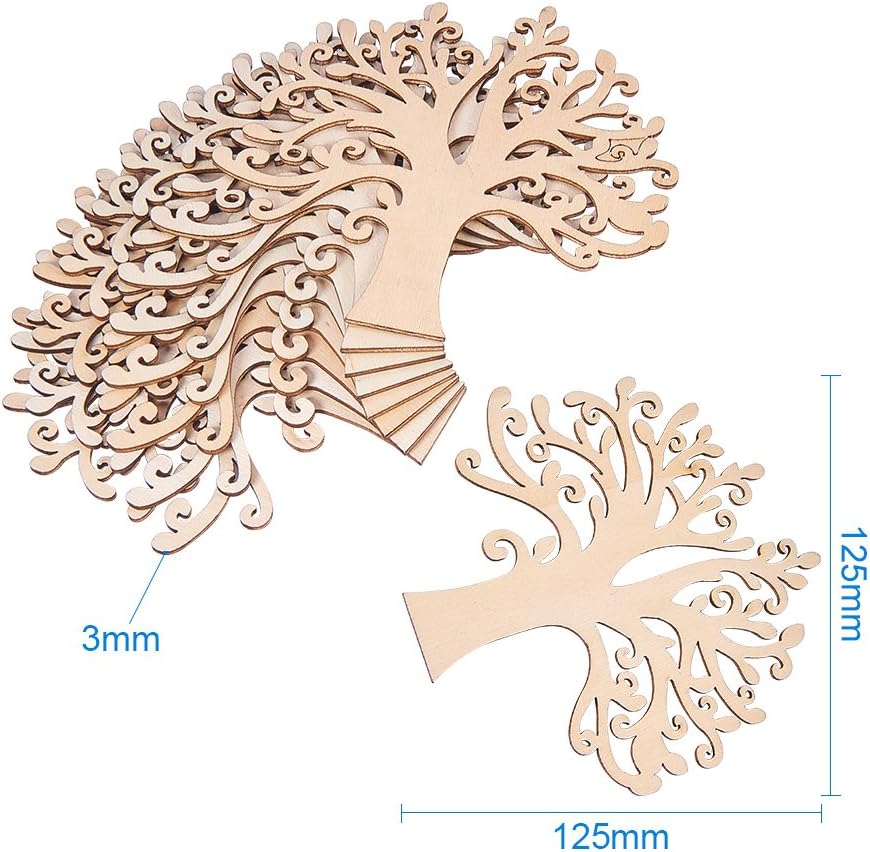 12,9 x 4,9 x 0,12 Pulgadas NBEADS 20 Adornos de árbol Familiar de