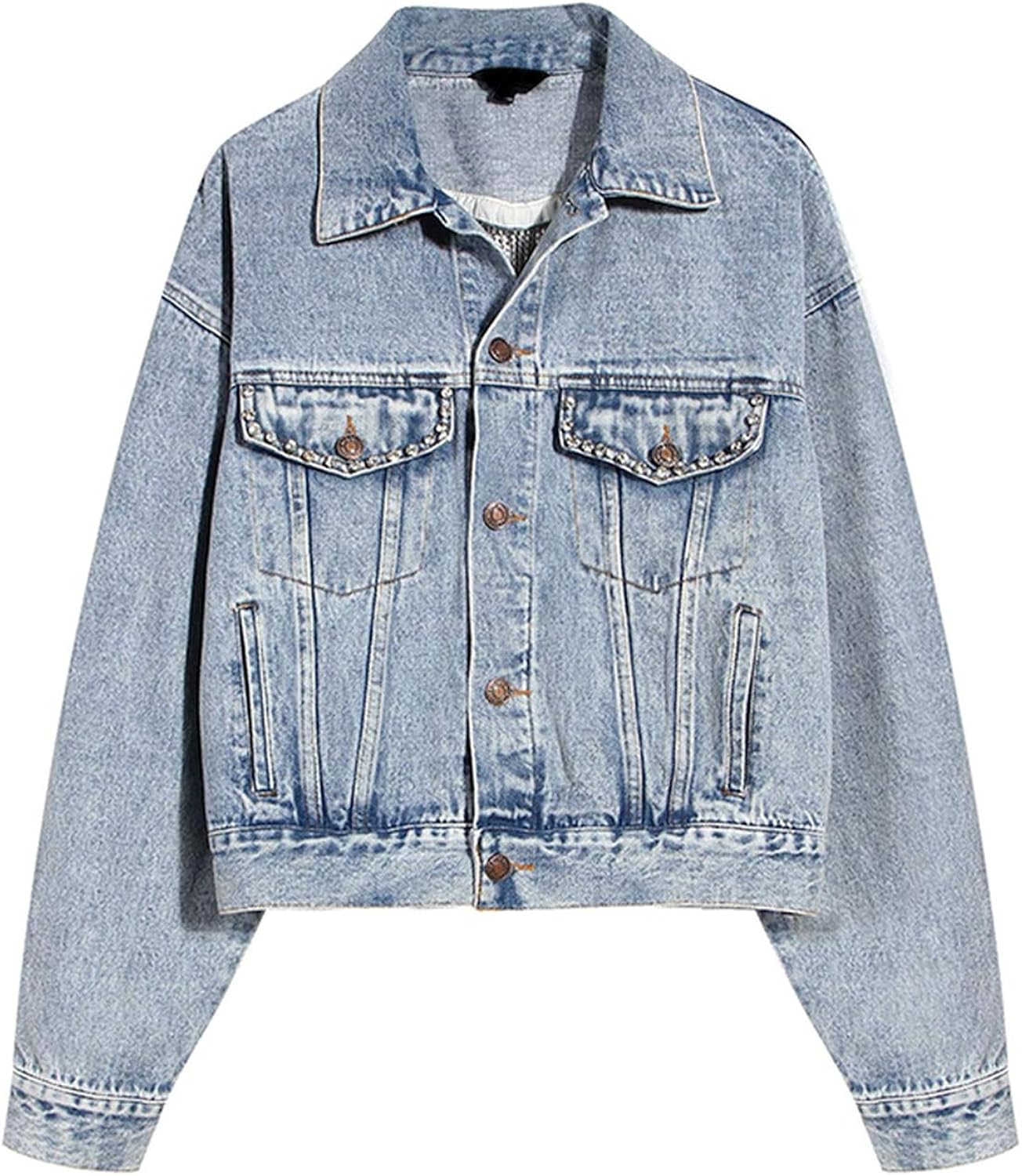 diamond denim jacket