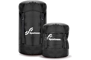 Compression Sack for Sleeping Bag, Sportneer Lightweight Compression Sack Sleeping Bag Compression Stuff Sack with Drawstring