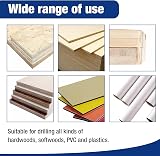 WORKPRO 8-Piece Flat Wood Drill Bit Set 1/4 Inch Quick Change Hex Shank view 4