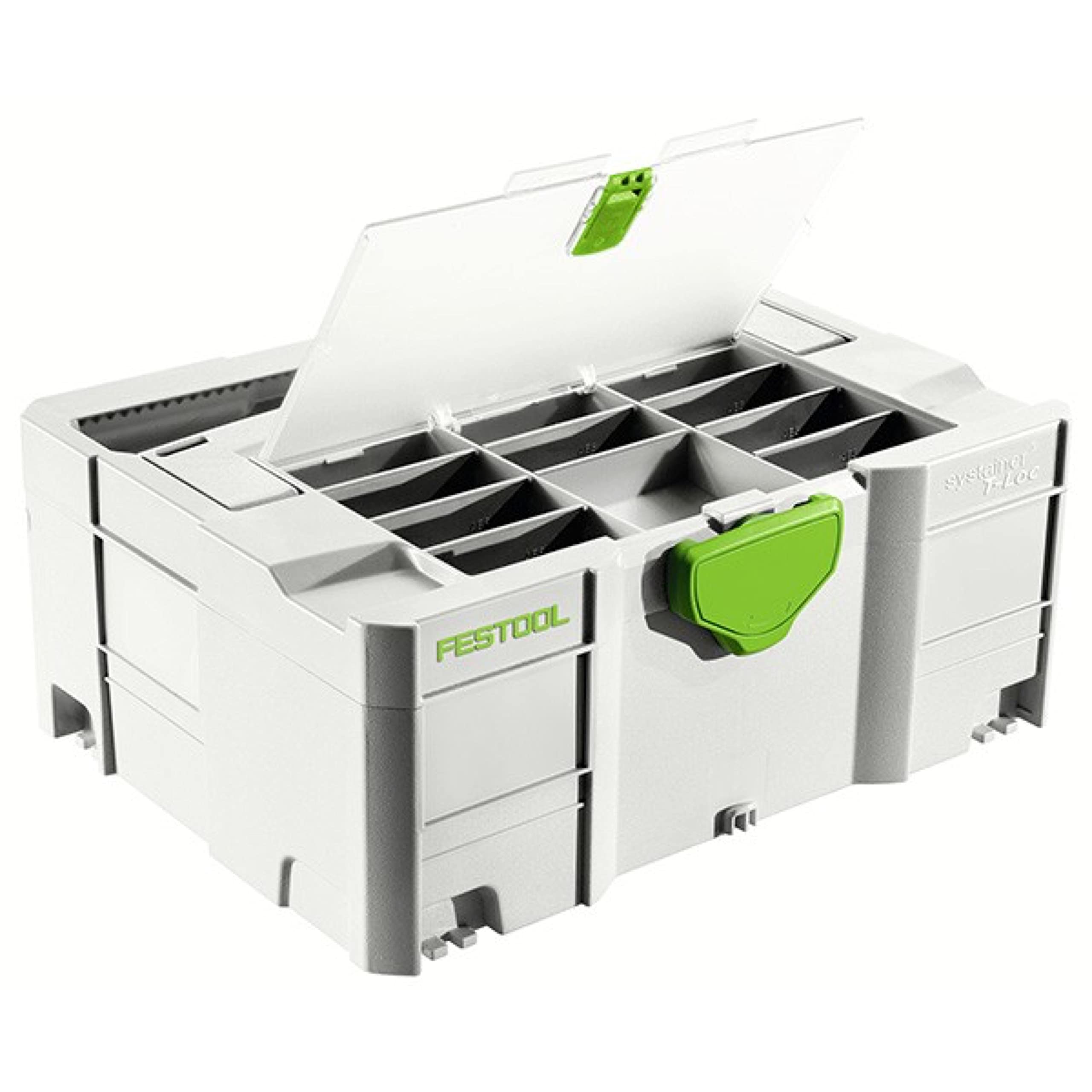 Festool 497852 SYS 2 TL-DF Systainer Df T-LOC - White, 16.5 cm*39.5 cm*29.5 cm