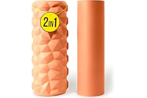 REVONS 2 in 1 Foam Roller for Back Pain Relief, Yoga, Pilates, Physical Therapy, Muscle Recovery and Deep Tissue Massage (Pea
