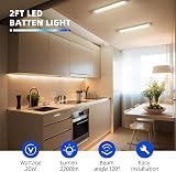 Barrina LED Batten Light 2FT 20W 2200lm 3000K 4000K 6500K Color Changeable view 2