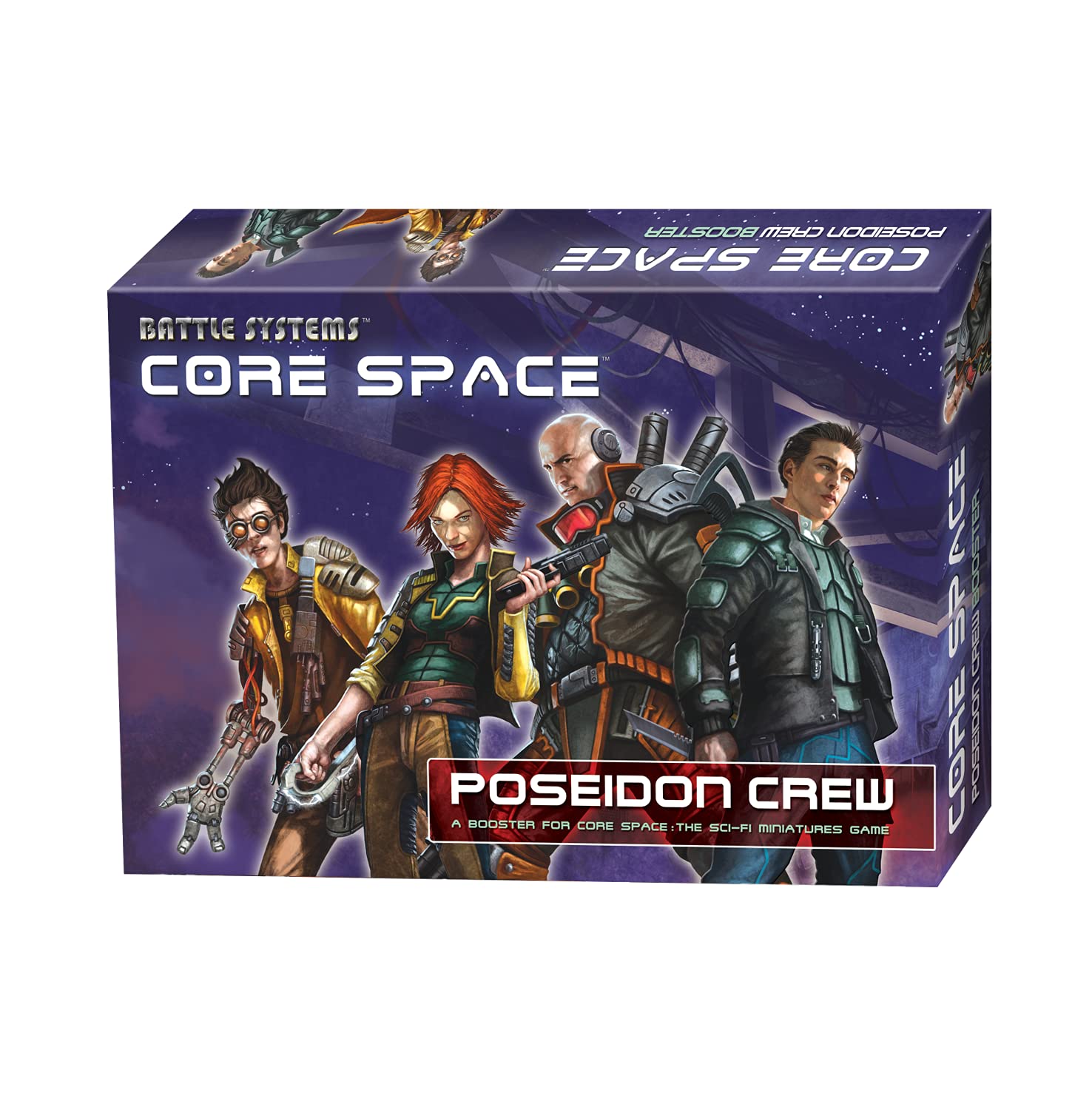 Battle Systems BSGCSE006 Core Space - Poseidon Crew - Sci Fi Miniature Game - Multi Level Tabletop War Game Board - Wargaming Universe