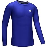 G Gradual Boys Youth Compression Shirt Long Sleeve Football Baseball Undershirt Quick Dry Sports Base Layer for Boy