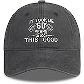SoGoNati Birthday Baseball Cap 50 60 70 80 Years, Funny Embroidered Cotton Dad Hat Adjustable for Men Women Gift