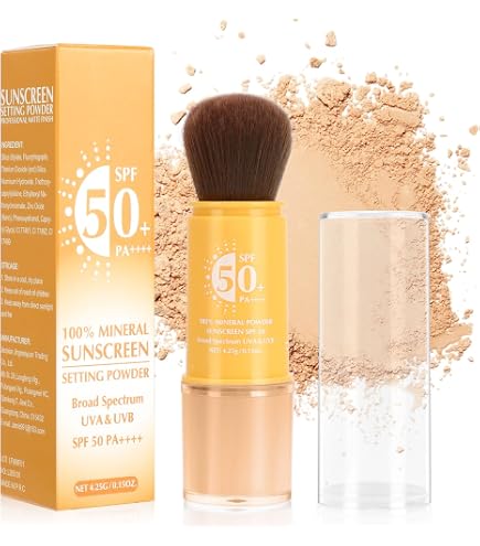 Amazon.com : Mineral Powder Sunscreen for Face & Scalp,SPF 35