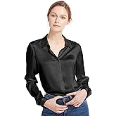 LilySilk Silk Blouse for Women 100% Pure Silk Long Sleeves Cool Smooth Tops