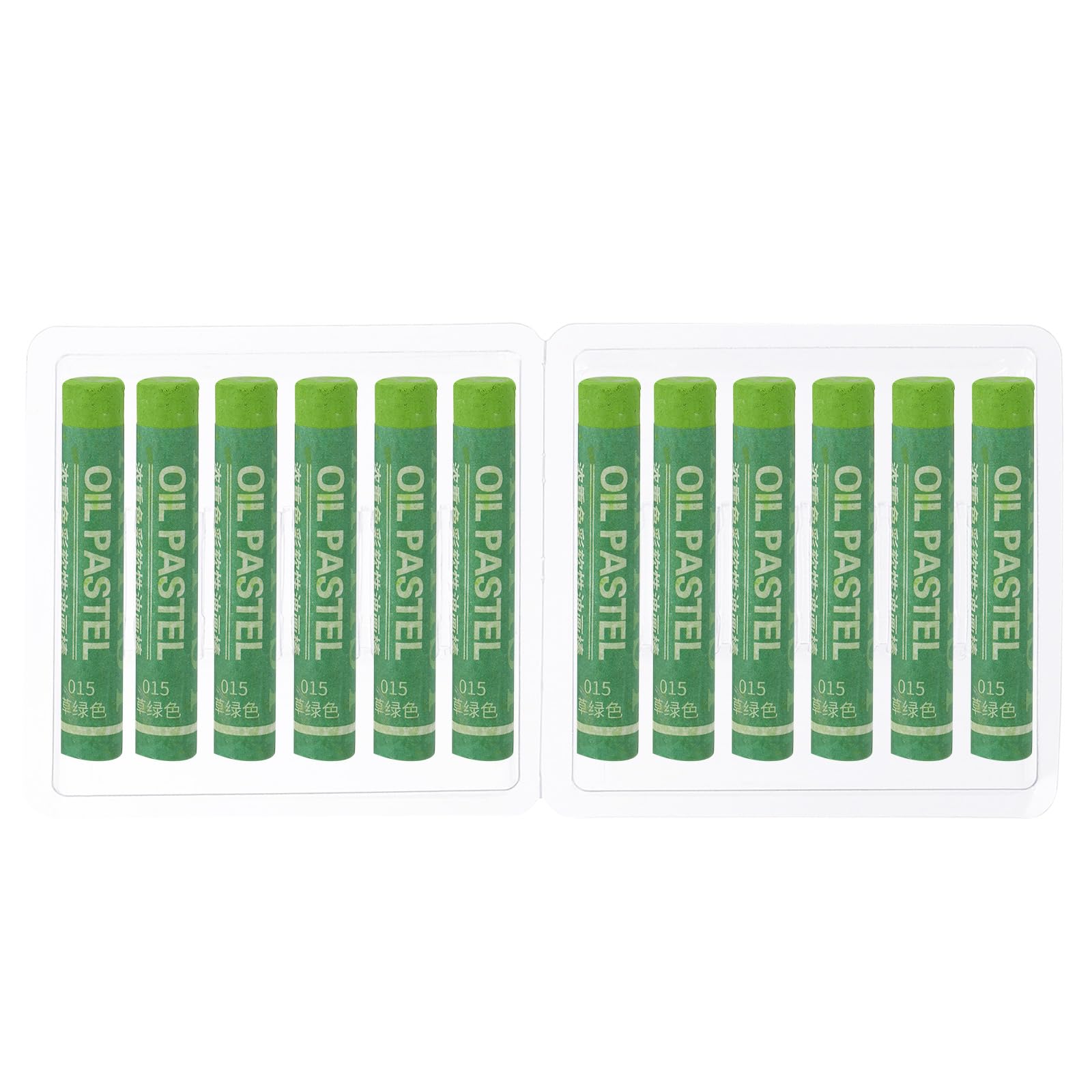 PATIKIL Grass Green Oil Pastels, 12Pcs Soft Oil Crayons Creamy Pastels Stick Art Supplies for Art Painting Drawing Blending Graffiti for Artists Beginners