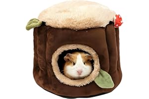 LYART Guinea Pig Hamster Bedding or Hideout for Mouse Mice Rat Ferret Bunny Fluff Bedding Bed House Cage Accessories, Dwarf Rabbits Hedgehog Bearded Dragon Warm Bedding Winter Nest Cave, Washable(2.L)
