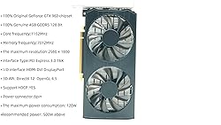 XUANMO Nvidia GTX960 4GB GDDR5 192bit PCIE Graphic