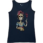 Frida Kahlo Sugar Skull Women's Tank Top Calavera Day of The Dead