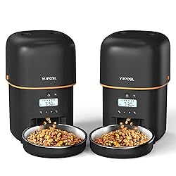 Yuposl Automatic Cat Feeders - 2 Packs 2L/4L Cat