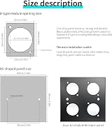 QIANRENON RJ45 8P8C Cat5E Screw Terminal Adapter Keystone Jack Black Network view 5