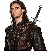 Joukavor Sword Back Holster Medieval Sword Sheath Back Strap Leather Back Scabbard Sword Holder