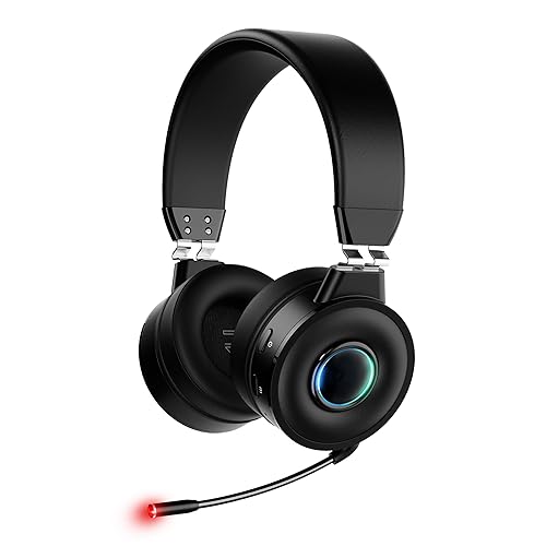 ConCerto Gaming Headset with Microphone for PS4 PS5 Xbox One PC Laptop,  Over-Ear Headphones with Noise Cancelling, Stereo Surround Sound (Black) in 