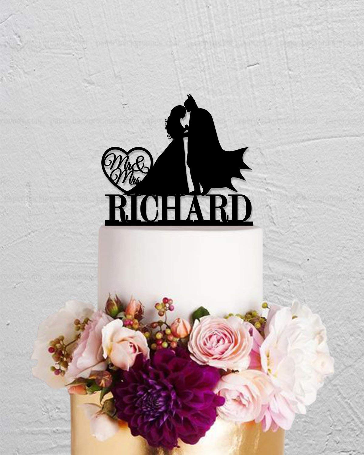 Buy Wedding Cake Topper,Batman Cake Topper,Custom Cake Topper,Mr and