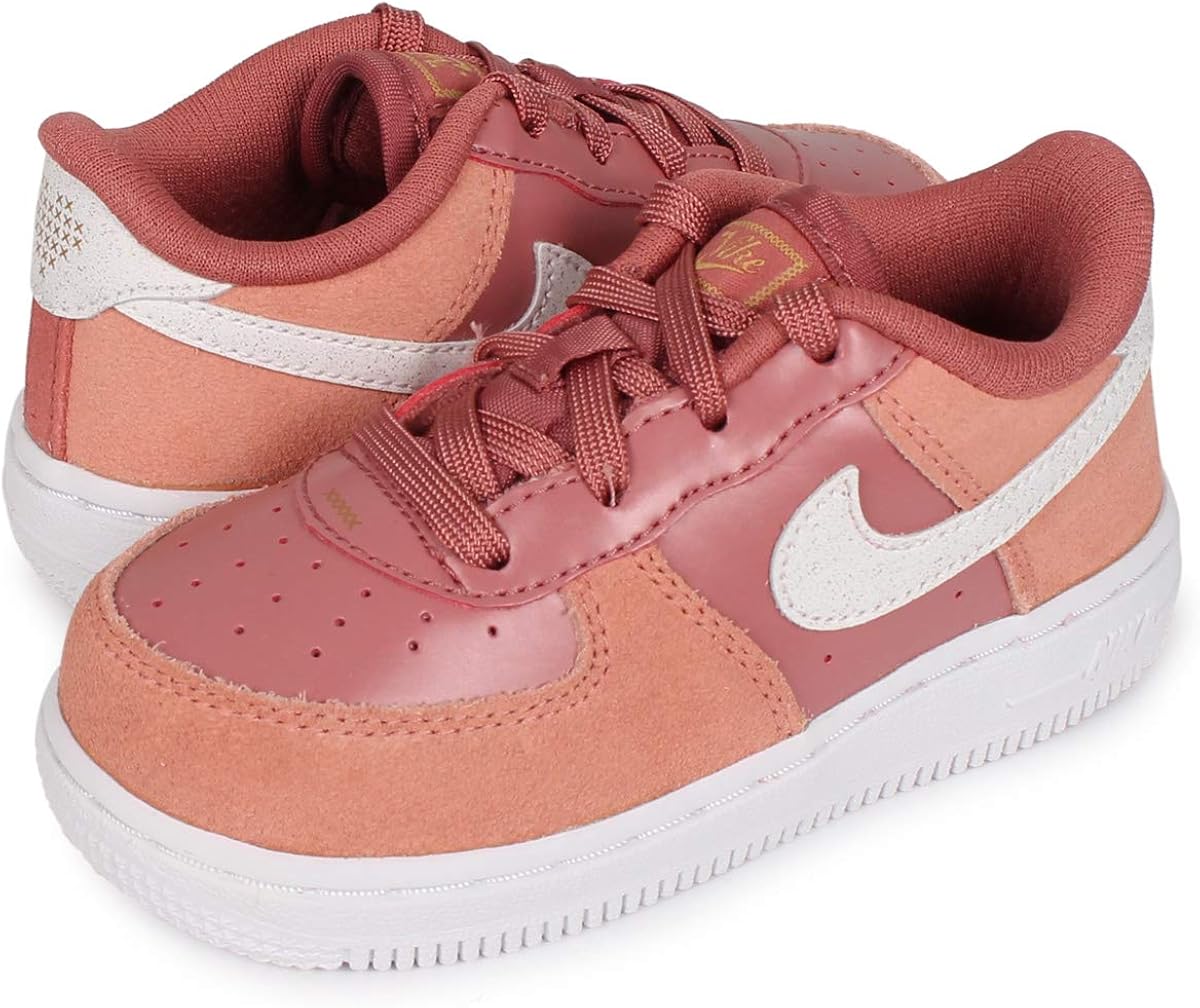 Amazon ナイキ フォース1 スニーカー ベビー Force 1 Lv8 Td Valentines Day ピンク Cd7417 600 並行輸入品 Nike ナイキ 運動靴 スニーカー