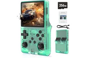RegiisJoy 30000 in 1 Handheld Game Console, 3.5 inch IPS Screen Retro Game Console, Mini Portable Pocket Arcade 3800mAh 45 simulators 256G TF Card