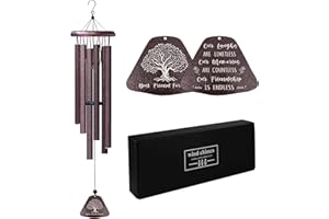 Coolertaste Best Friend Birthday Gifts for Women, Friend Birthday Gifts for Bestie 32" Wind Chimes, Best Friends Long Distance Presents, Friendship Gift for Woman, Unique Soul Sister BFF Gift Ideas