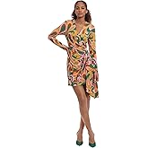 Donna Morgan Womens Long Sleeve Side Drape Dress